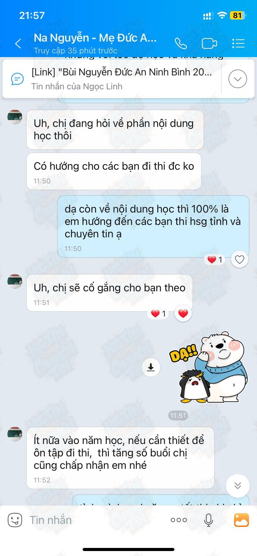 Cảm nhận của Bùi Nguyễn Đức An