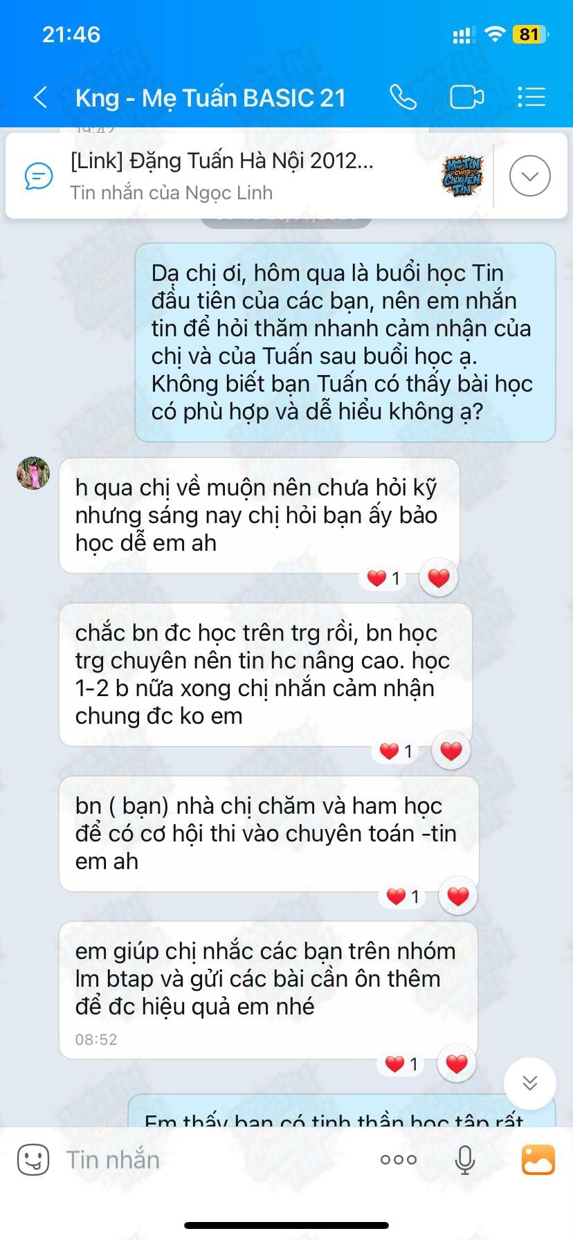 Cảm nhận của Đặng Tuấn